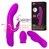 Vibrador con succionador de clitoris. Recargable USB